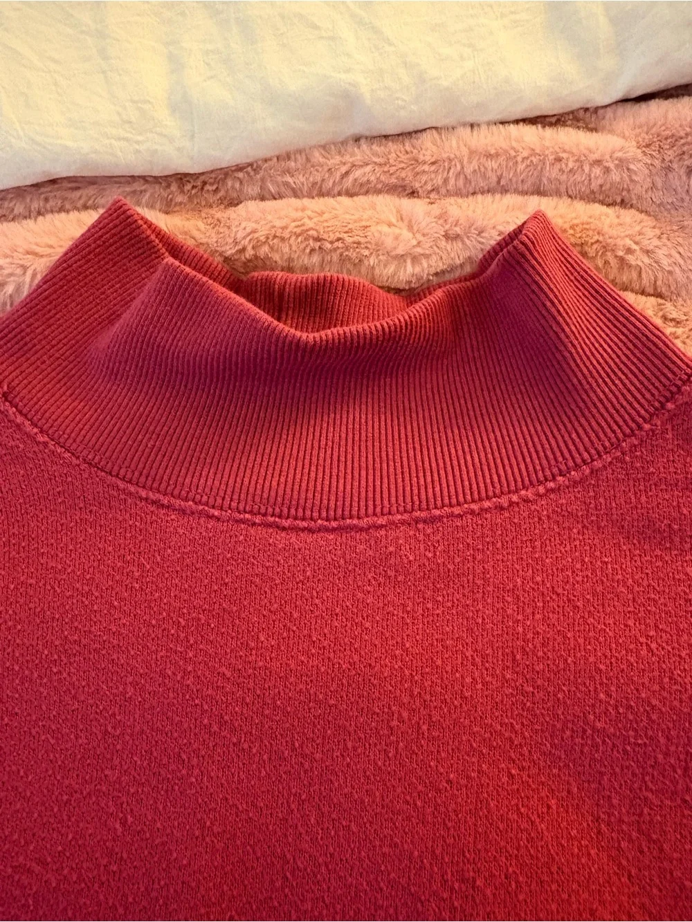 Free People Maroon Turtleneck Pullover Sweater